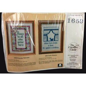 1659 Peaceful Welcome Cross-Stitch Kit 8" X 10" By The Creative Circle